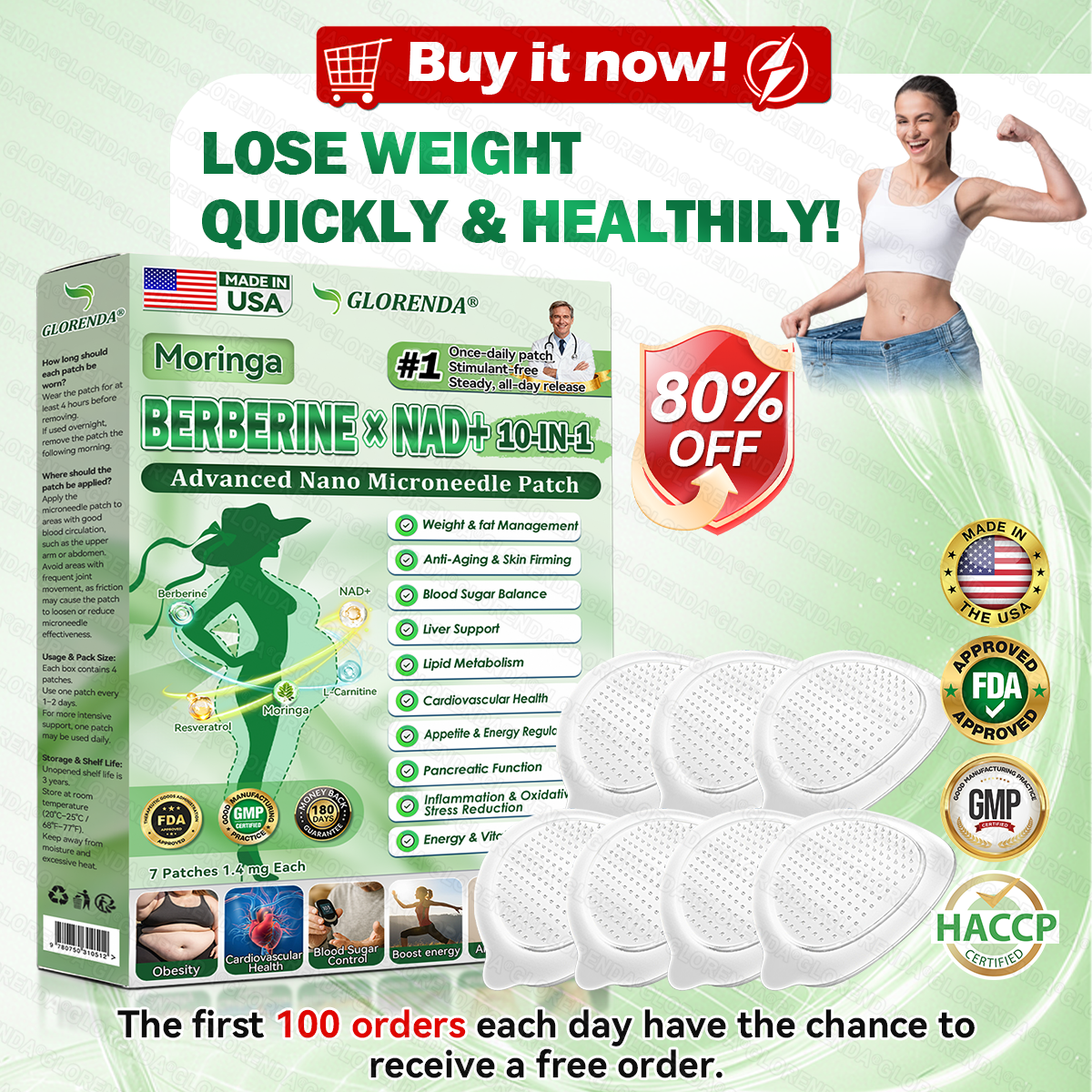 𝐆𝐋𝐎𝑹𝑬𝗡𝗗𝗔® 𝑴𝒐𝒓𝒊𝒏𝙜𝙖 · 𝘽𝙚𝙧𝙗𝙚𝙧𝒊𝒏𝒆 × 𝐍𝐴𝑫+  10-𝐢𝐧-1 𝑨𝒅𝒗𝒂𝒏𝒄𝐞𝐝 𝑵𝒂𝙣𝙤 𝑴𝒊𝒄𝒓𝒐𝒏𝒆𝒆𝗱𝗹𝗲 𝐏𝐚𝒕𝗰𝗵